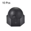 sourcingmap 10pcs M8 Plastic Bolt Nut Caps Inner Threaded Protection Covers Black