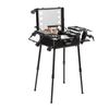 Rolling Makeup Train Case 4 Trays Professional Travel Cosmetic Organizer