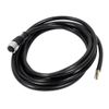 uxcell® M12 Female Straight 8 Pins Connector Aviation Socket Shielded Electrical Cable 2M