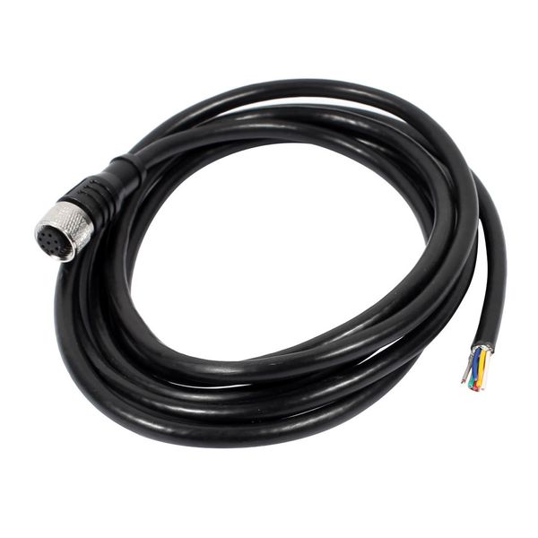 uxcell® M12 Female Straight 8 Pins Connector Aviation Socket Shielded Electrical Cable 2M