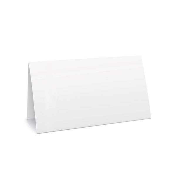 100 Pcs Premium Place Cards, Blank Place Cards - Textured Table Tent Cards Seating Place Cards for Weddings Banquets Dinner Parties 8.9cm x 5.1cm (3.75" x 2.5")