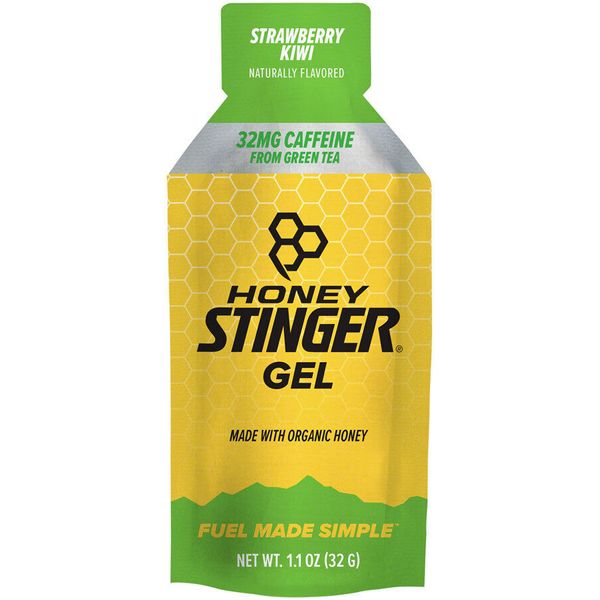 Honey Stinger Organic Energy Gel - Kiwi-Strawberry with Caffeine, Box of 24