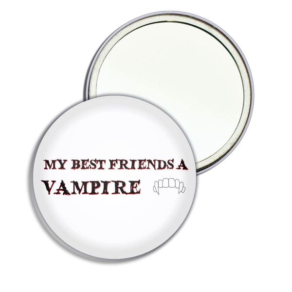 My Best Friend is a Vampire - 77mm Round Compact Mirror