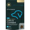 VetriScience Veterinary Strength Calm & Confident Chews - Stress Supplement for Pets - Supports Brain Function for Cats & Dogs - with L-Theanine, Thiamine & More - 60 Count