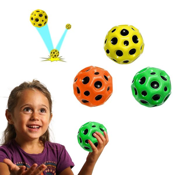 SWINILAYA 3 Pack Moon Bouncy Ball - Improves Hand-Eye Coordination - Ideal for All Ages - Extreme Fun & Active Entertainment