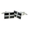 Cornish St Piran Flag Cufflinks Presented in a Cufflink Box