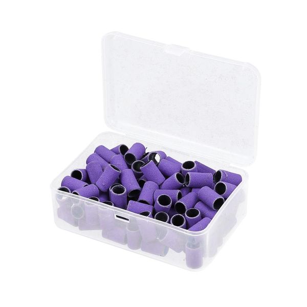 uxcell VOCOSTE Sanding Band Set 150 Grit Drum Sander Abrasive Sleeves for Nail Sanding Tool 100pcs Purple