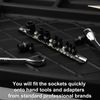CASOMAN 11 PC Female E-TORX Star Socket Set with Rail, Female External Star Socket Set, E4 - E20 Torque Socket Set