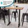 5'' x 22'' Restaurant Table T-Base with 3'' Dia. Bar Height Column