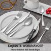 Flatware Set Stainless Steel Silverware Cutlery Tableware 24 Piece Service for 4