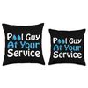 Pool Guy At Your Service - Swimming Pool Cleaner Apparel Throw Pillow