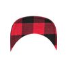 Flexfit Mütze Checked Flanell Peak Snapback, blk/red, One size, 6089FP-00044-0050