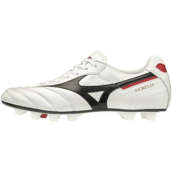 Mizuno Morelia II Japan Soccer Cleat, super white pearl/black