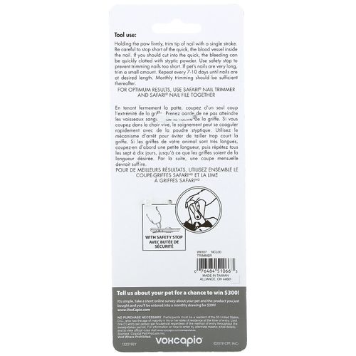 Stainless Steel Nail Trimmer, Large Dogs, 1 Tool