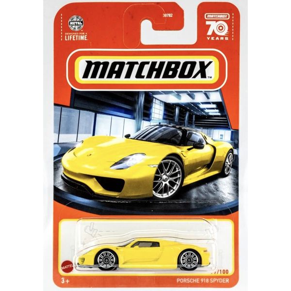 Matchbox Porsche 918 Spyder 77/100 (Yellow)
