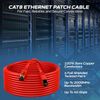 Cables Direct Online Cat8 Red 75FT SFTP Ethernet Patch Cable 26AWG Copper Fluke Certified Wire