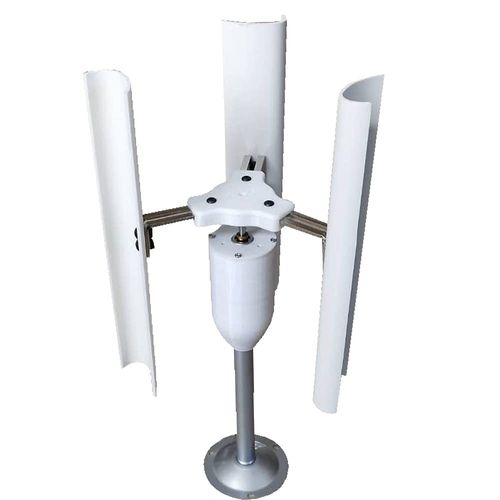 RustyVioum DIY Vertical Axis Wind Turbine, 12V 3-Phase Permanent Magnet Generator DIY Vertical Axis Wind Turbine Model for Teaching Physical Power Generation Principle