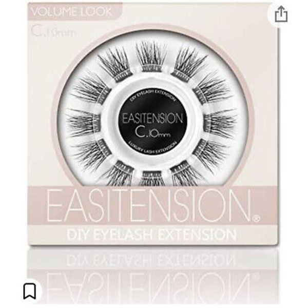 DIY Eyelash Extension, 3D Effect Glue Bonded Individual Lash 12 Clusters volume