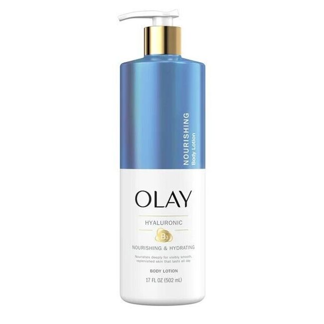 Olay Nourishing & Hydrating Body Lotion with Hyaluronic Acid, 17 fl oz