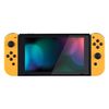 eXtremeRate Soft Touch Grip Caution Yellow Joy con Handheld Controller Case w/Full Set Buttons, Replacement Shell for Nintendo Switch Joycon & Switch OLED Joy con