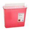 Mckesson Prevent Sharps Container, 5 Quart Red Horizontal Entry Lid
