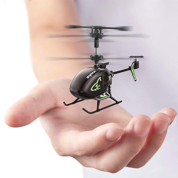 Mini Helicopter, SYMA S100 Super Smaller RC Helicopter Indoor Aircraft with Altitude Hold, One Key take Off/Landing, LED Lights, Rechargeable Battery, Remote Control Toy for Kid,and Beginner