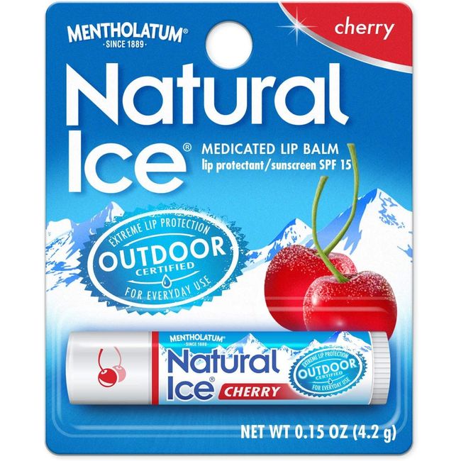 Natural Ice Lip Balm Cherry SPF 15 1 Each (Pack of 3)