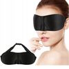 3D Eye Mask Sleep Soft Cover Padded Blindfold Shade Sleeping Aid Night Eyepatch (Black)