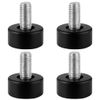 4-Pack Adjustable Feet for Wire Shelving Posts – Leveling Foot Set for Storage Racks – Threaded Base for Height Adjustment – Durable, Floor-Safe, Easy to Install Replacement Set