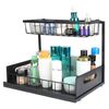 2 Tier Under Sink Organizer Pull Out Cabinet Organizer Slide Out Storage Shelf