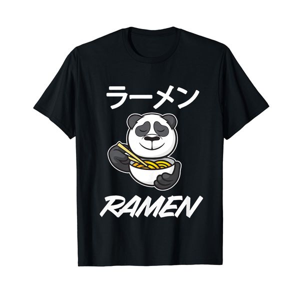 Noodles Anime Merch Manga Cute Panda Bear Japan Otaku Ramen T-Shirt