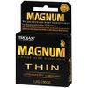 TROJAN Magnum Thin Lubricated Condoms, 3 Count