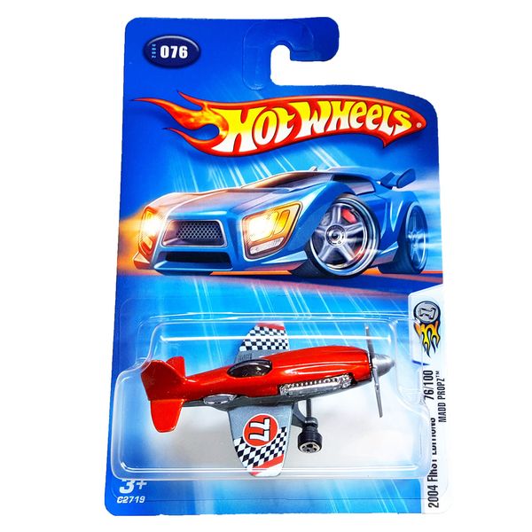 Hot Wheels 2004 First Editions Madd Propz (Airplane) 76/100, Red