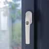 ABUS FG300 Lockable Window Handle - Window Knob with Pressure Cylinder, Different Locking - ABUS Security Level 5 - 48518 - White