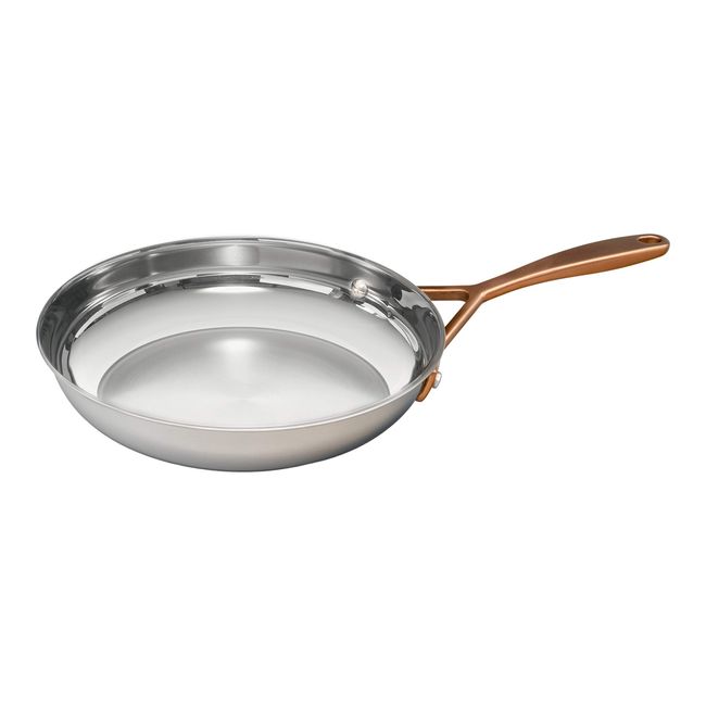 Zwilling 71168-200 Bellasera Rose Gold Frying Pan, 7.9 inches (20 cm), Stainless Steel, 3 Layers on the Bottom, Construction, Induction Safe, Dishwasher Safe