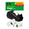 Scotch Magic Tape, 6 Rolls with Dispenser, Numerous Applications, Invisible, Engineered for Repairing, 3/4 x 1000 Inches, Boxed (810C40BK)