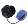 4 Pin Waterproof Male Socket Panel Mount Connector IP68 LED Marine Lighting