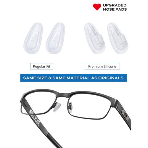 Replacement Nosepieces Nose Pads for Oakley Socket 5.0 OX3217/Socket 5.5 OX3218/Socket Ti OX5019/Steel Plate OX3222/Contrail OO4147 Eyeglasses - 8 Pairs