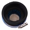Tiardey 60mm Universal Motorcycle Air Filter Clamp Air Intake Filter Kit - Blue