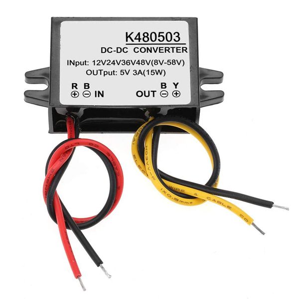 DC-DC Converter,Step-Down Converter 12V/24V/36V/48V to 5V 3A Step Down Power Supply Module