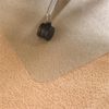 Pemberly Row Plastic Recyclable Lipped Chair Mat For Carpets Clear