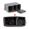 Koolertron Padded DSLR Camera Insert Shockproof Camera Bag Insert Camera Partition Protective Bag Compatible with Shot or Flash Light
