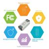 eMylo Smart RF Motor Controller Switch Wireless Relay Module 433Mhz DC 12V Motor Remote Control Switch Support Rolling Door/Electric Curtains/Locks/Water Pump Control Motor Forward/Reverse 2pcs