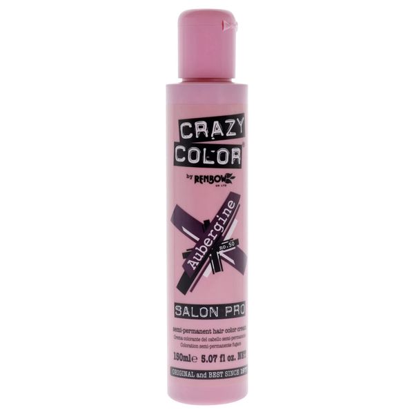 Salon Semi Permanent Hair Color - 50 Aubergine Hair Color Women 5.07 oz