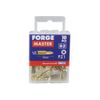 ForgeMaster Pozi Screwdriver Bits | PZ1 x 25mm | Brass Plated | Pack 10