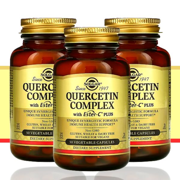 Solgar Quercetin Bromelain Pineapple Enzyme 50caps x 3ea