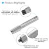 CoCud Thread Milling Taps, 1/8-27 NPTF Thread H2, Machine 3 Straight Flutes Screw Threading Tool - (Applications: for Tapping Drilling Machine), 1-Piece