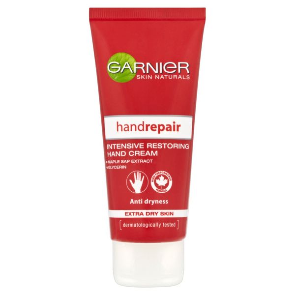 Garnier Hand Repair Intensive Restoring Hand Cream 100ml, With Nourishing Canadian Maple Sap & Glycerin, Restores Extra Dry Hands, Suitable For Sensitive Skin, Fast Absorbing & Non Greasy