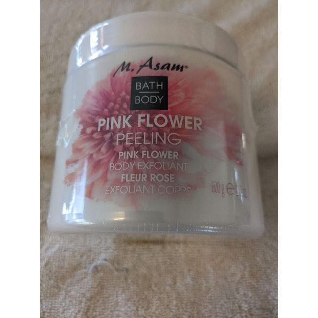 M ASAM BATH BODY PINK FLOWER PEELING PINK FLOWER BODY EXFOLIANT 21.2 oz.  Sealed