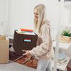 Superio Fabric Organizing Bin, 11" Brown Fabric Cube 6-Pack